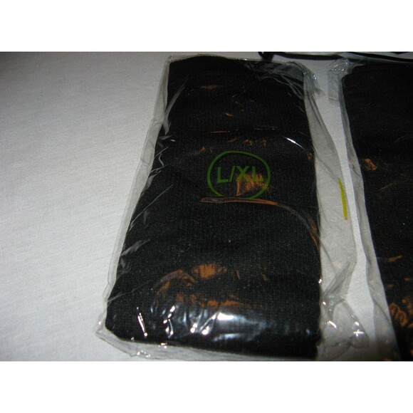 Mens Elite Performance Compression Socks Black Lot Of 3 Pairs Size L/XL NEW - Picture 3 of 3